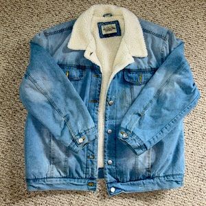 Worn once Jean Jacket (lined with fleece)